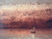 Gustave Courbet Sunset on Lake Geneva China oil painting reproduction